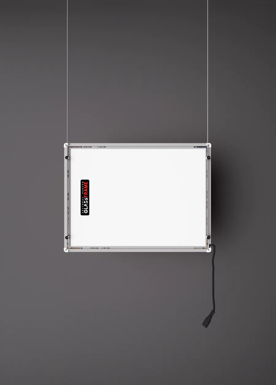 Подвесная односторонняя световая панель (Гласфрейм) GlassFrame А4